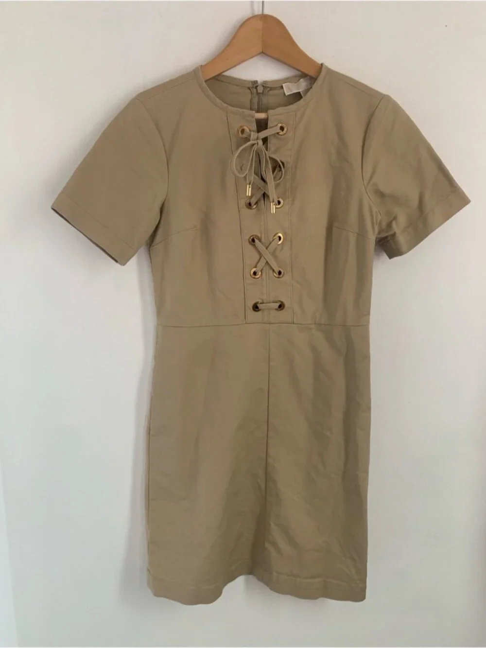 Michael Kors Lace Up Sheath Dress